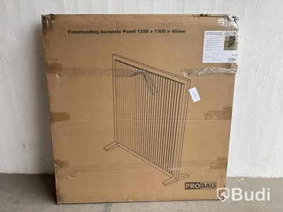 AKUSTIKPANEL PROBAU FRISTÅENDE 130X130X4 CM VALNÖT