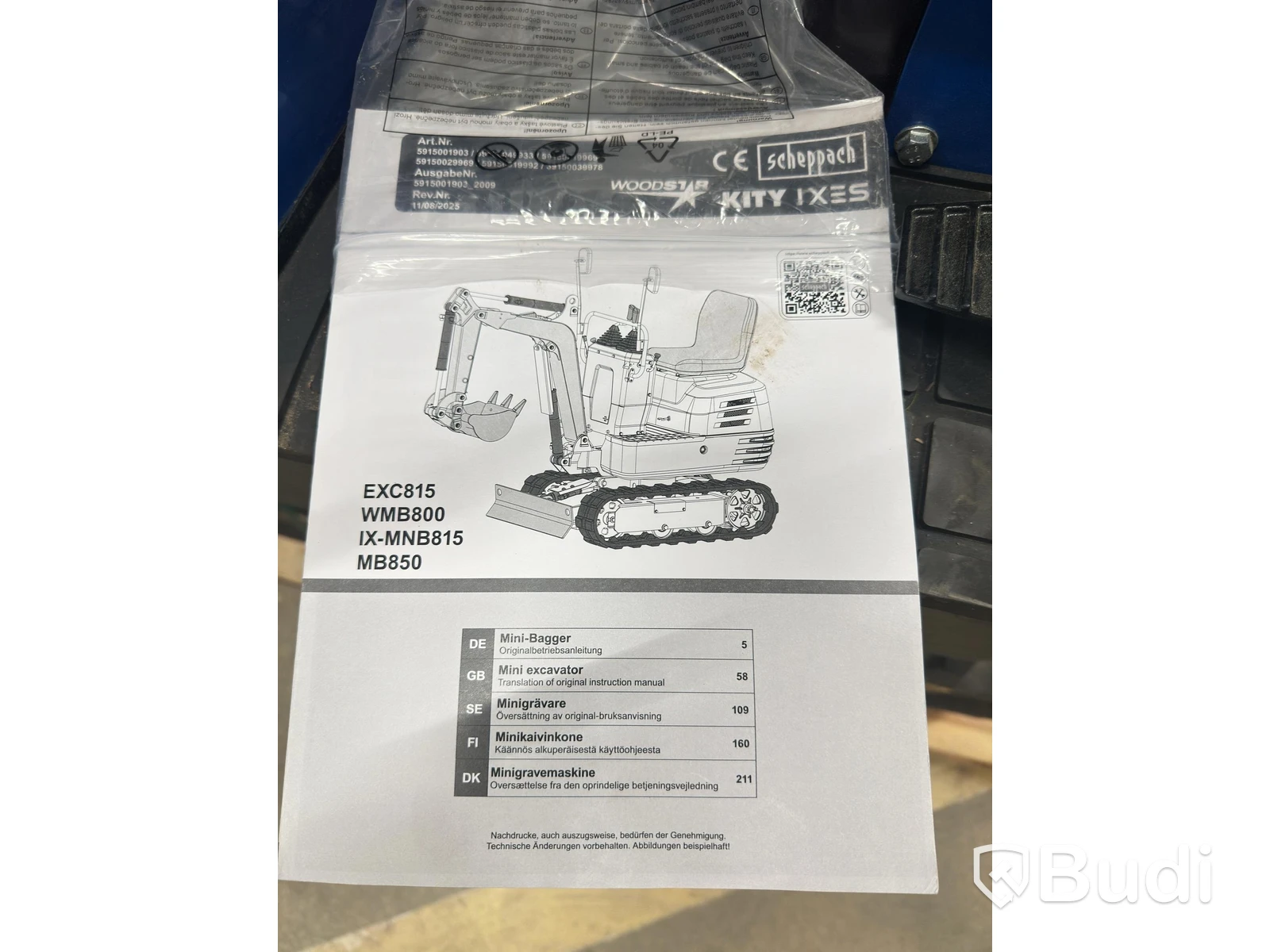 Scheppach Mini EXC815 Excavator - Repair Project