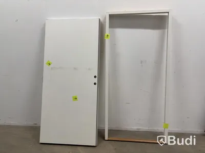 (NEW) EXTERIOR DOOR SOLID ELEMENTS YSTAD 10x21 RIGHT-HUNG WHITE