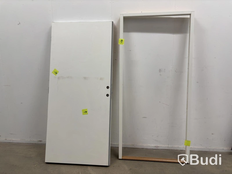 (NEW) EXTERIOR DOOR SOLID ELEMENTS YSTAD 10x21 RIGHT-HUNG WHITE