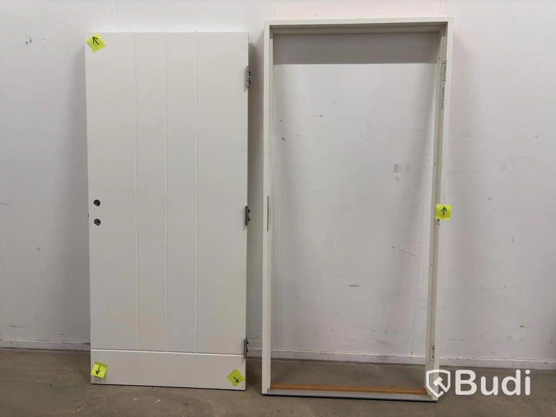 (NEW) EXTERIOR DOOR SOLID ELEMENTS YSTAD 10x21 RIGHT-HUNG WHITE