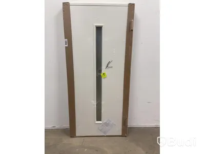 (NEW) SOLID ELEMENTS ODENSE EXTERIOR DOOR 10X21 RIGHT-HUNG WHITE