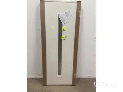(NEW) SOLID ELEMENTS ODENSE EXTERIOR DOOR 9X21 RIGHT-HAND WHITE