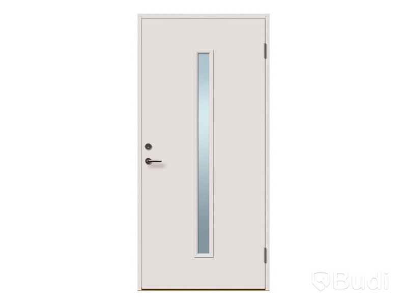 (NEW) SOLID ELEMENTS ODENSE EXTERIOR DOOR 9X21 RIGHT-HAND WHITE