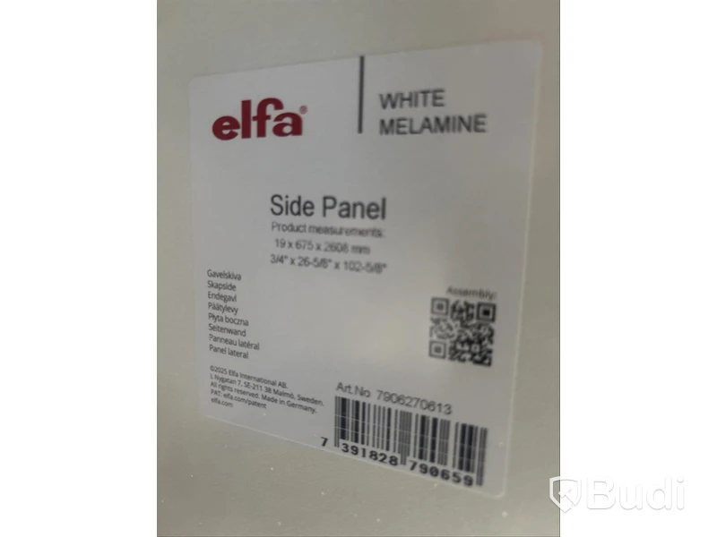 GAVELSIDA ELFA 675X19X2608MM VIT