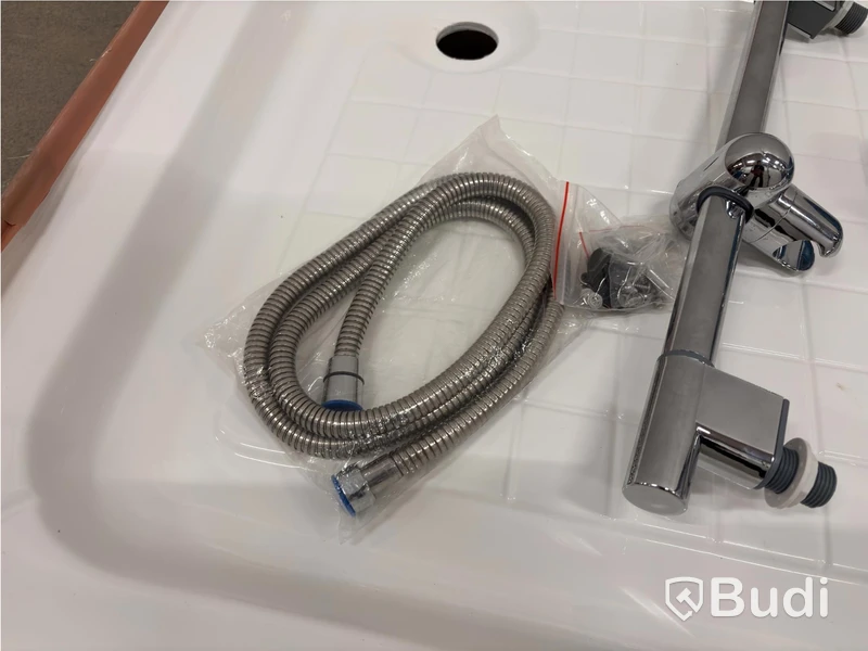 Skagen shower tray 90x72, incl. shower hose