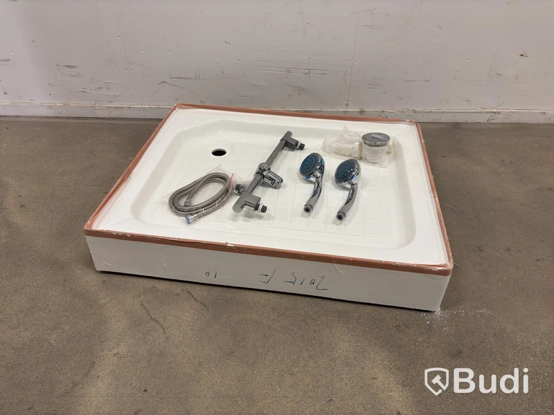 Skagen shower tray 90x72, incl. shower hose