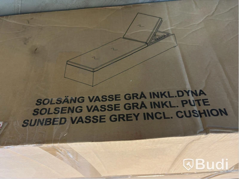 (NEW) SUNFUN VASSE SUN LOUNGER LIGHT GREY