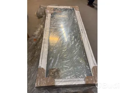 (NEW) SOLID ELEMENTS PATIO DOOR, FULLY GLAZED, TRIPLE-GLAZED, VHED 9X21, LEFT-HUNG