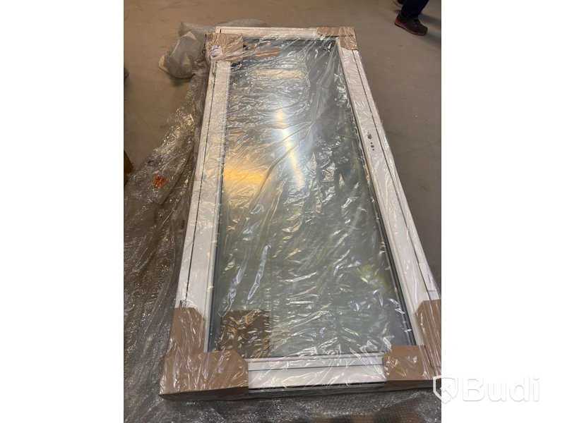 (NEW) SOLID ELEMENTS PATIO DOOR, FULLY GLAZED, TRIPLE-GLAZED, VHED 9X21, LEFT-HUNG
