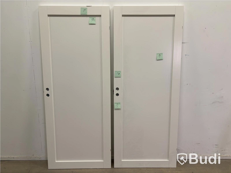 2 INTERIOR DOORS SOLID ELEMENTS TREND KVADRAT 1-PANEL 9X21