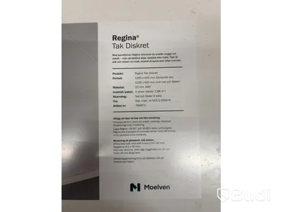 Parti med takpanel Moelven Diskret Regina, 48 st. paneler