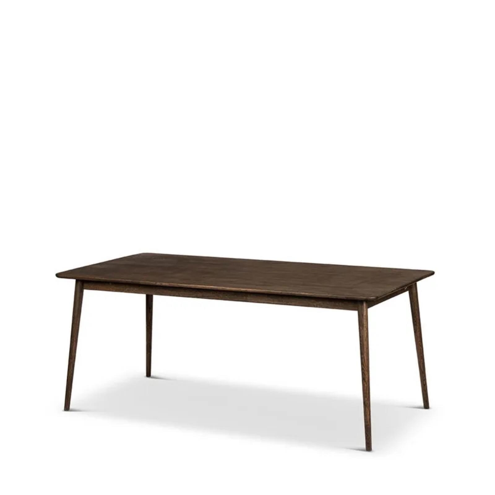 (NEW) Stenexbo Nyborg dining table, smoked oiled oak, 180 x 90 x 75 cm