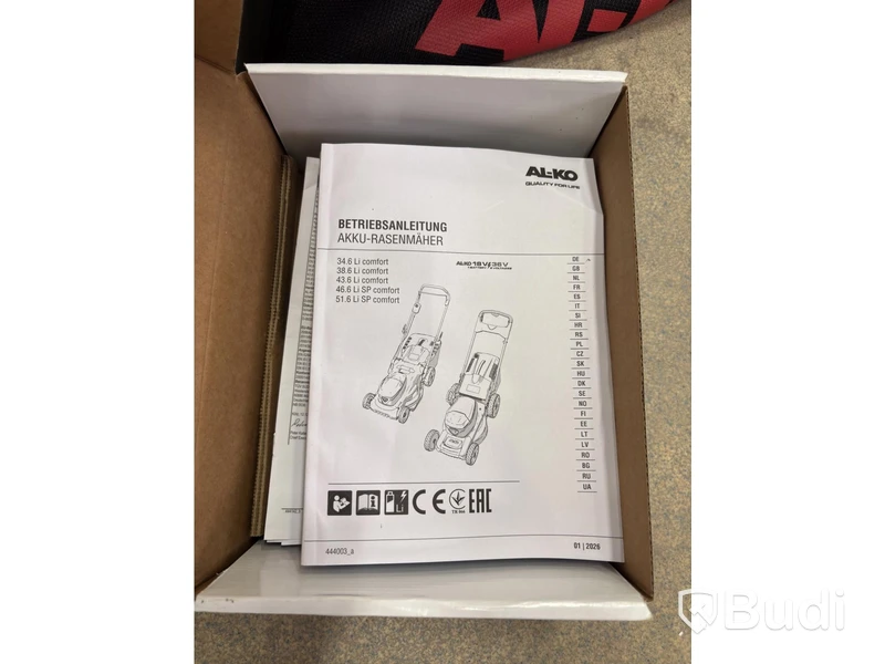 GRÄSKLIPPARE AL-KO 51.6 LI SP COMFORT 18V 2X8,0AH/4,0AH