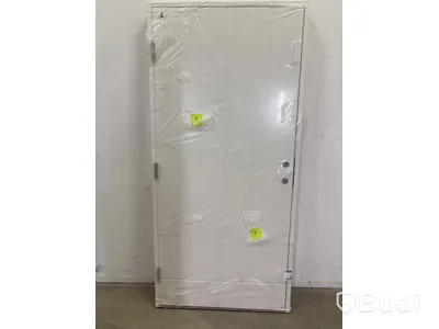 NEW) FIRE- & ACOUSTIC DOOR SOLID ELEMENTS YSTAD 10X21 - LEFT-HUNG WHITE