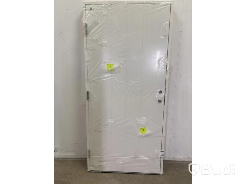 NEW) FIRE- & ACOUSTIC DOOR SOLID ELEMENTS YSTAD 10X21 - LEFT-HUNG WHITE