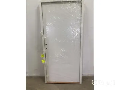 NEW) FIRE- & ACOUSTIC DOOR SOLID ELEMENTS YSTAD 10X21 - LEFT-HUNG WHITE