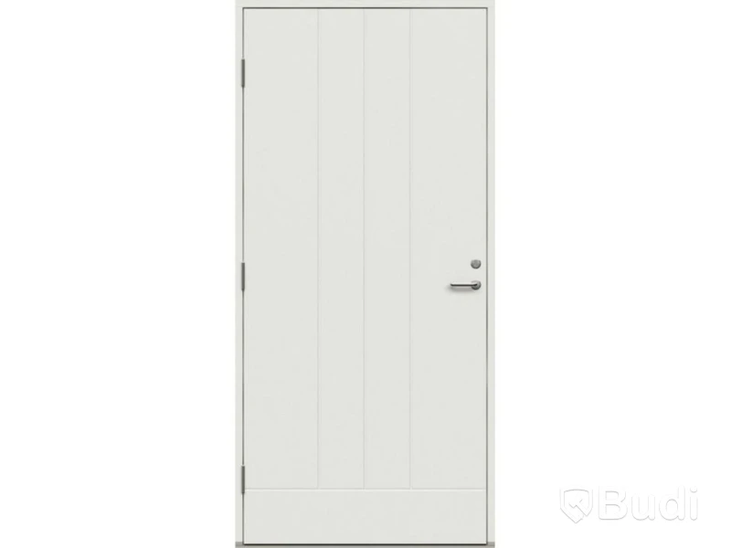 NEW) FIRE- & ACOUSTIC DOOR SOLID ELEMENTS YSTAD 10X21 - LEFT-HUNG WHITE