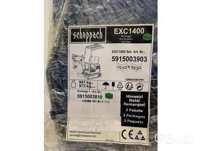 Minigrävare Scheppach EXC1400 - Nypris inkl. moms: 79.000