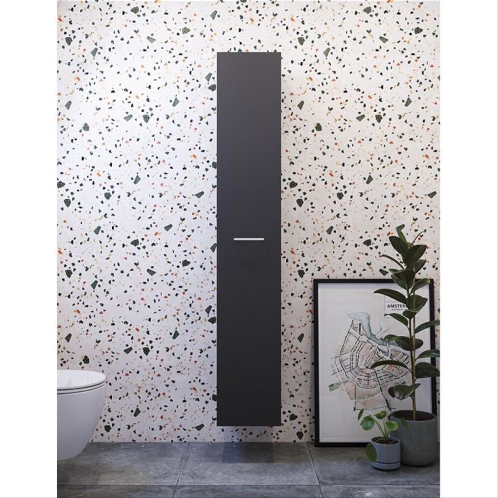 (NEW) CAMARGUE ELVA TALL CABINET BLACK 30 CM