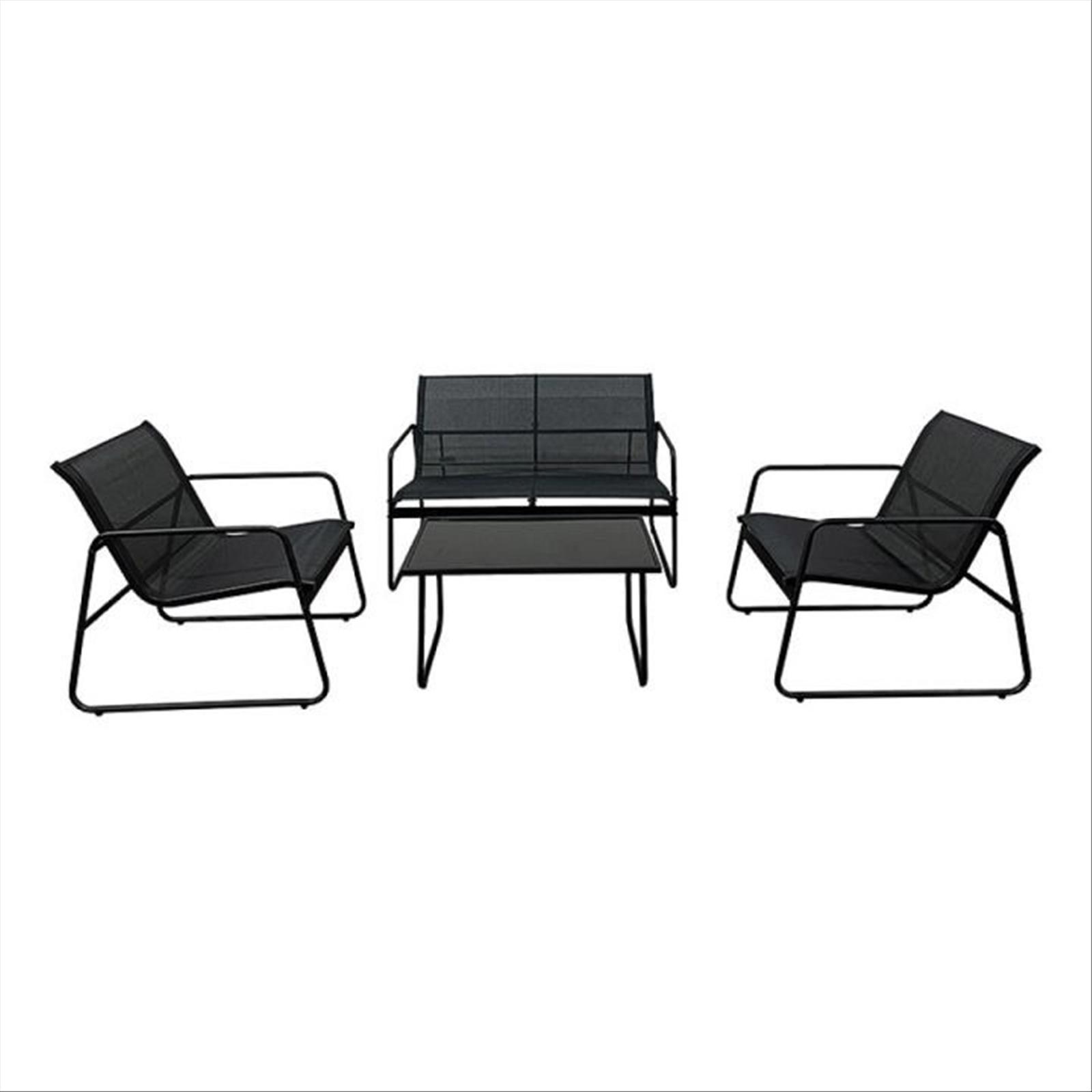 (NEW) SUNFUN MORA LOUNGE SET, BLACK