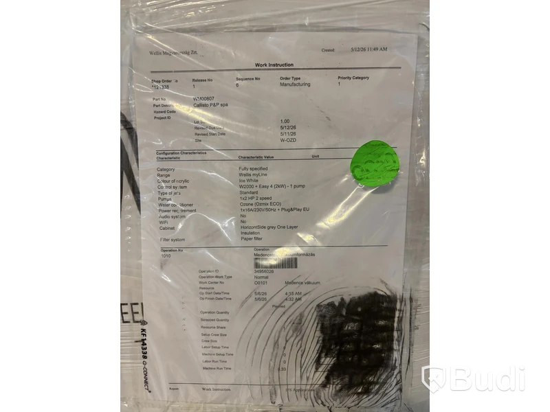 SPABAD WELLIS CALLISTO 5 PLATSER 20 JETS ICE WHITE+LOCKLYFT