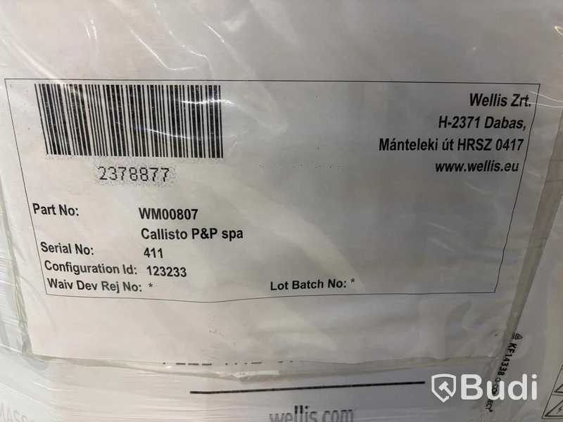 SPABAD WELLIS CALLISTO 5 PLATSER 20 JETS ICE WHITE+LOCKLYFT