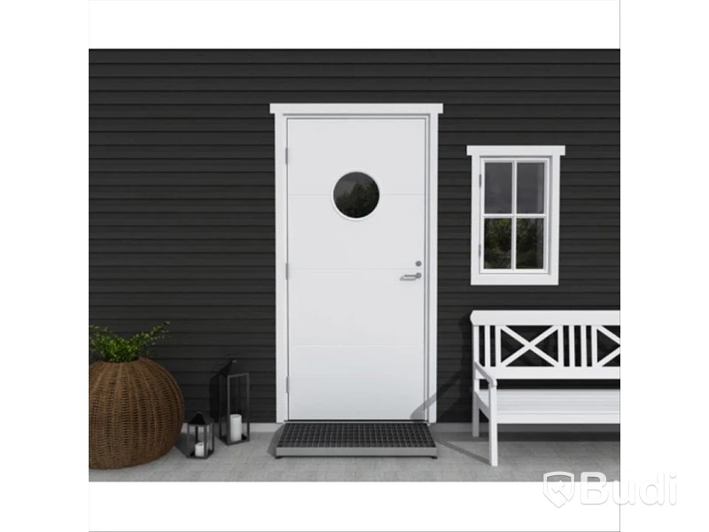 (NEW) EXTERIOR DOOR SOLID ELEMENTS SÄLEN 10X21 LEFT-HAND WHITE