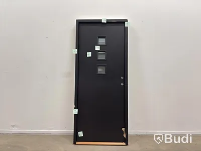 EXTERIOR DOOR SOLID ELEMENTS VISBY 9X21 RIGHT-HAND BLACK