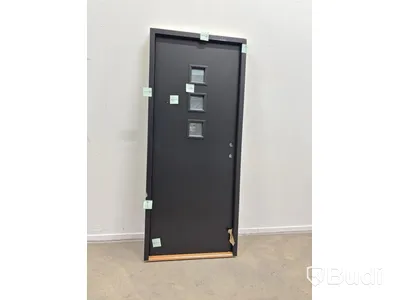 EXTERIOR DOOR SOLID ELEMENTS VISBY 9X21 RIGHT-HAND BLACK