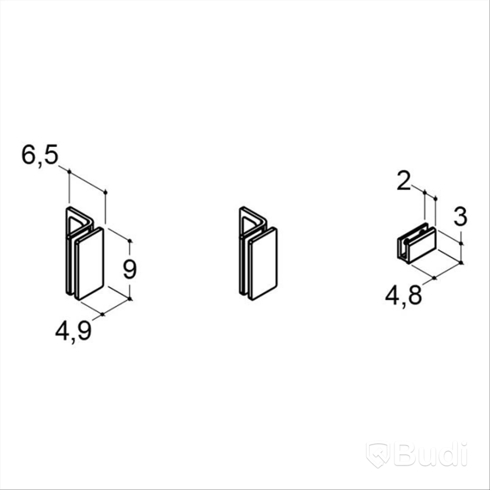 (NEW) CAMARGUE ERA SHOWER WALL FITTINGS, WALL/FLOOR, MATTE BLACK