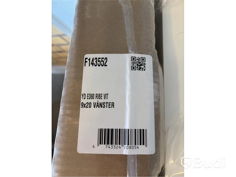 YTTERDÖRR SOLID ELEMENTS RIBE 9X20 VÄNSTER VIT