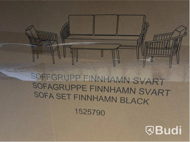 SOFFGRUPP SUNFUN, FINNHAMN SVART