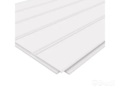 (NEW) 36 pcs. MOELVEN REGINA WHITE BEADBOARD CEILING PANELS, 33.93 m²