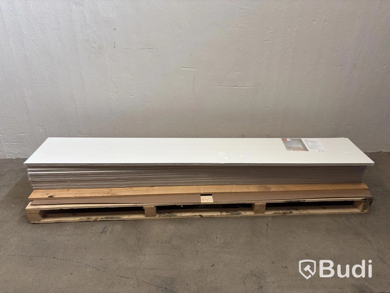 (NEW) 36 pcs. MOELVEN REGINA WHITE BEADBOARD CEILING PANELS, 33.93 m²