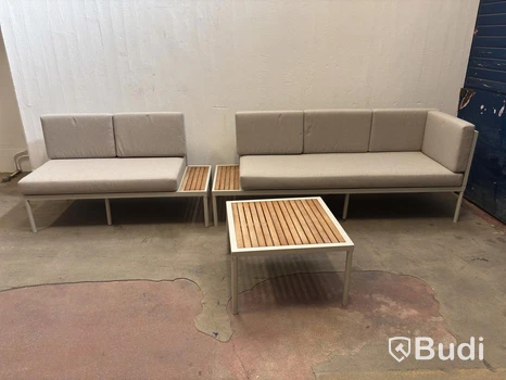 SOFFGRUPP INKL: SOFFBORD  SENSUM, ANKARSVIK TEAK SAND
