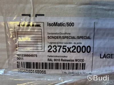 Garageport Isomatic 500 Special, 2375x2000, vit, wood
