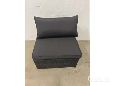 Fotölj, Mittdel Sunfun, Öregrund, Svart
