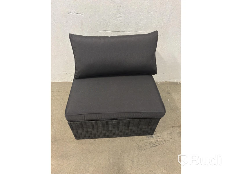 Fotölj, Mittdel Sunfun, Öregrund, Svart