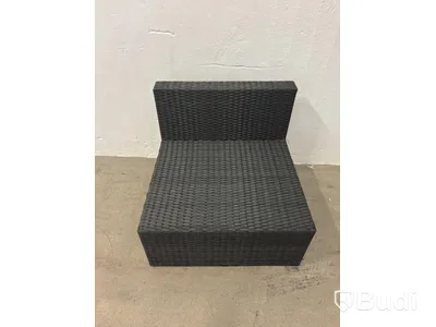 Fotölj, Mittdel Sunfun, Öregrund, Svart