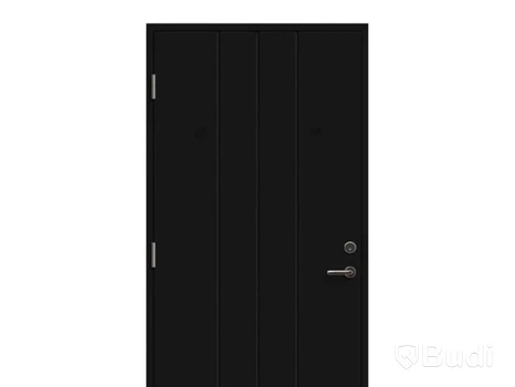 h(NY) YTTERDÖRR SOLID ELEMENTS YSTAD M10X21 VÄNSTER SVART
