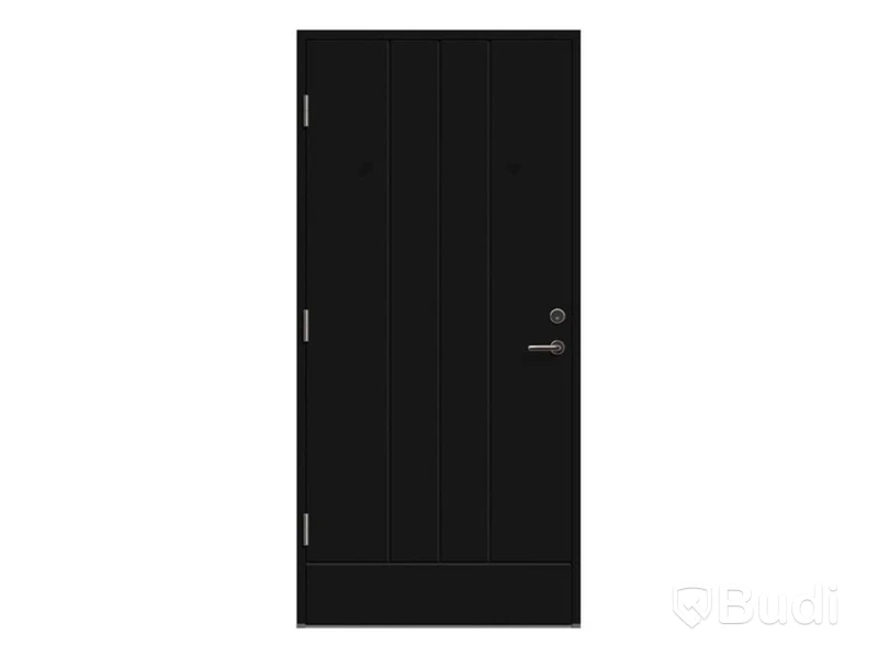 h(NEW) SOLID ELEMENTS YSTAD EXTERIOR DOOR M10x21 LEFT-HAND BLACK