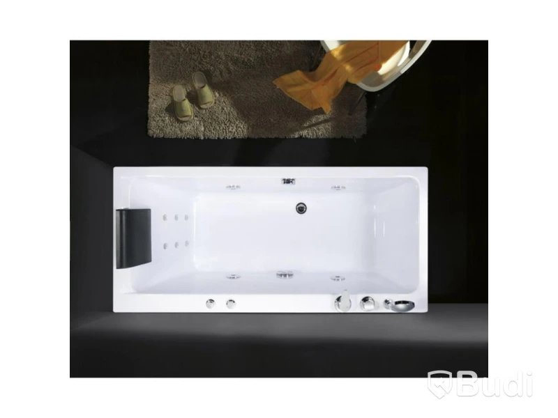 (NEW) Wellino Rectangle whirlpool bathtub