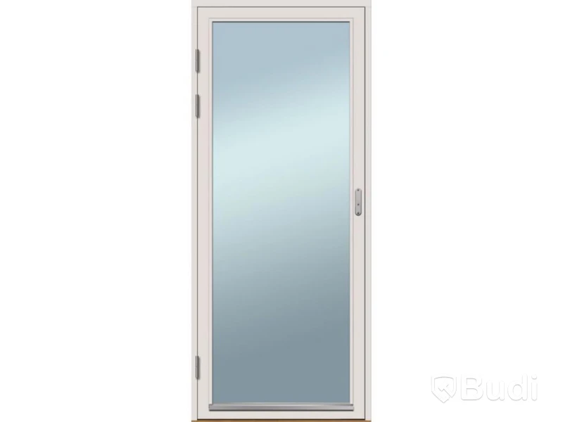 (NEW) SOLID ELEMENTS WOODEN PATIO DOOR, 3-PANE FULLY GLAZED, VHED 9X21, LEFT-HUNG