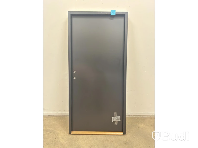 (NEW) SOLID ELEMENTS YSTAD EXTERIOR DOOR M10X21 LEFT-HAND, BLACK