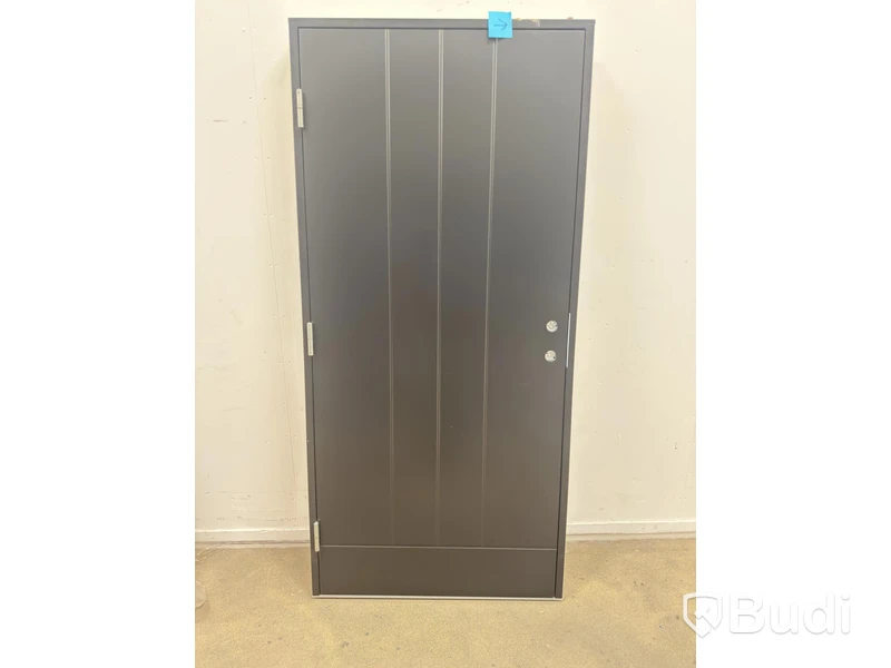 (NEW) SOLID ELEMENTS YSTAD EXTERIOR DOOR M10X21 LEFT-HAND, BLACK