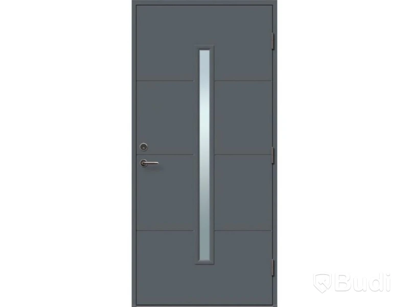 (NEW) EXTERIOR DOOR SOLID ELEMENTS VÄXJÖ M10X21 RIGHT-HAND ANTHRACITE