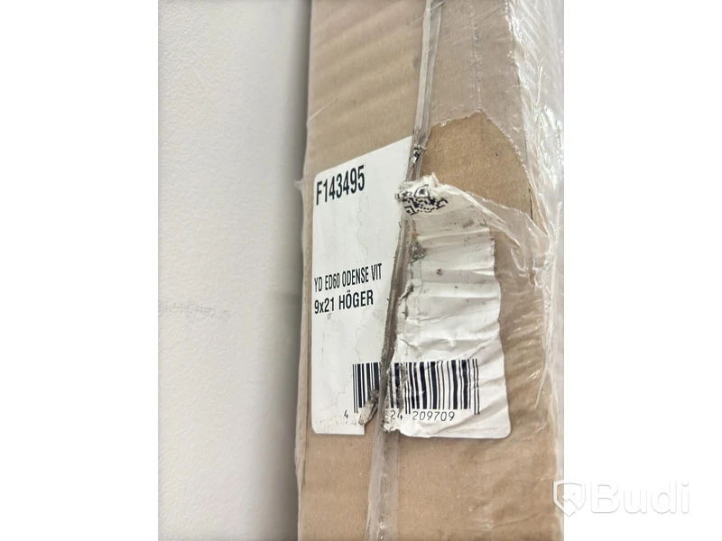 (NEW) SOLID ELEMENTS ODENSE EXTERIOR DOOR 9X21 RIGHT-HANDED WHITE