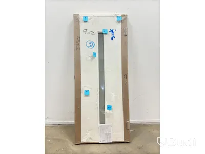 (NEW) SOLID ELEMENTS ODENSE EXTERIOR DOOR 9X21 RIGHT-HANDED WHITE