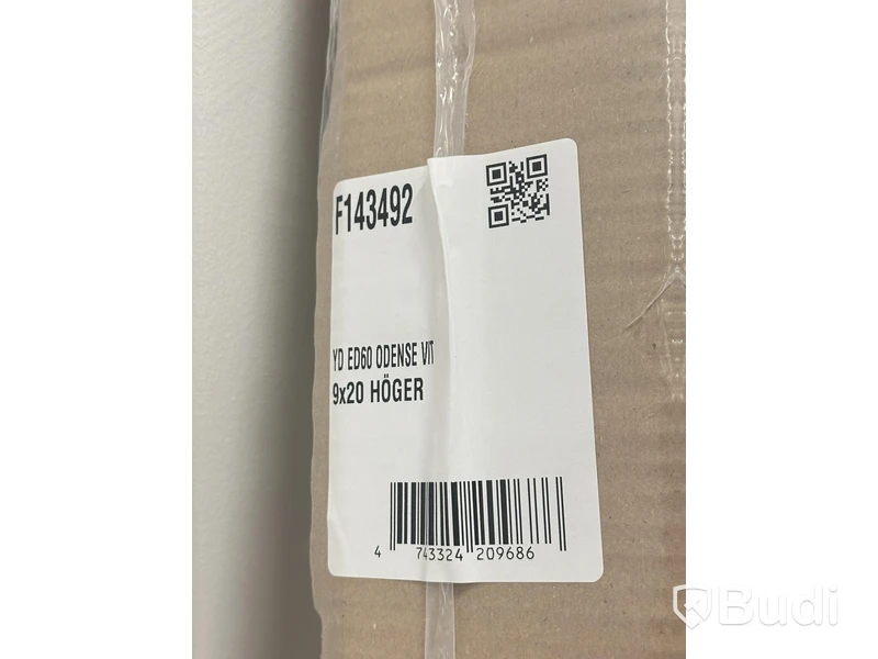(NEW) EXTERIOR DOOR SOLID ELEMENTS ODENSE 9X20 RIGHT-HUNG WHITE
